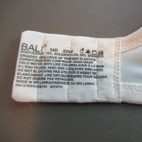 Bali Women's Beauty Lift Gravity Defying Wireless Bra, Porcelain Nude, 34D - Picture 5 of 5